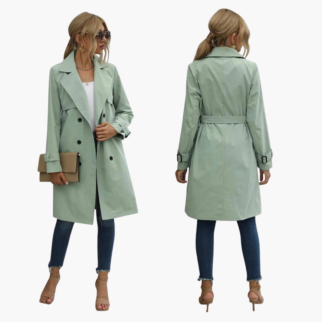 Knee-Length Trenchcoat für Damen
