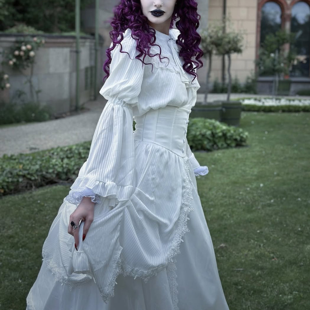 Retro Punk & Gothic Style Dress Set Two Piece Design