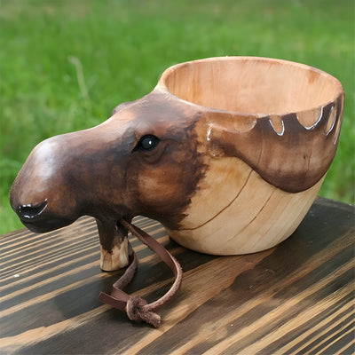 NatureBeast Mug - Handgefertigter Holz Tierbecher