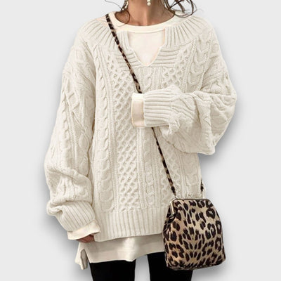 Marielle – Strickpullover mit V-Ausschnitt