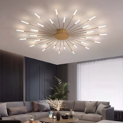 CelestialArc Light - Moderne Feuerwerk LED-Deckenleuchte