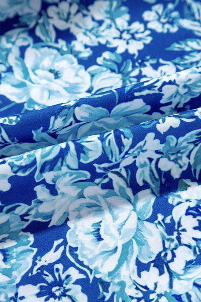 Floral Puff Sleeve Babydoll Mini Dress