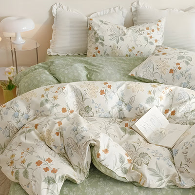 Florales Bettdecken-Set – 3-teilig, Weich und Hochwertig | Perfekt für alle Jahreszeiten