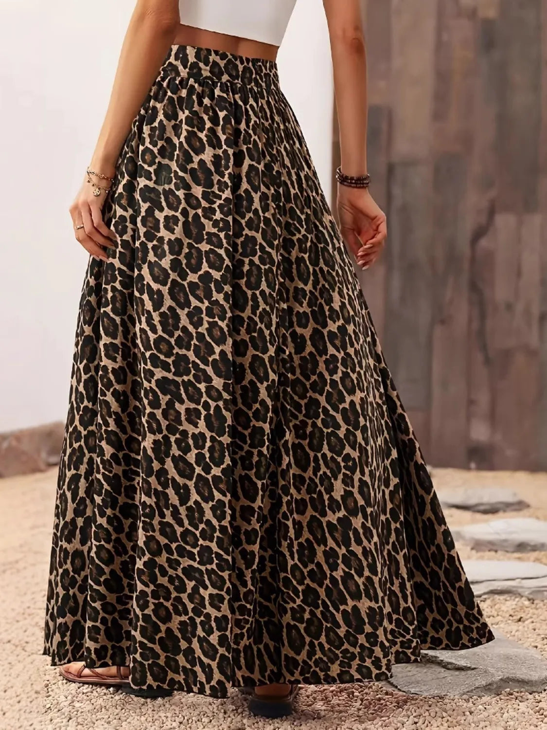 Leopard Maxi Skirt