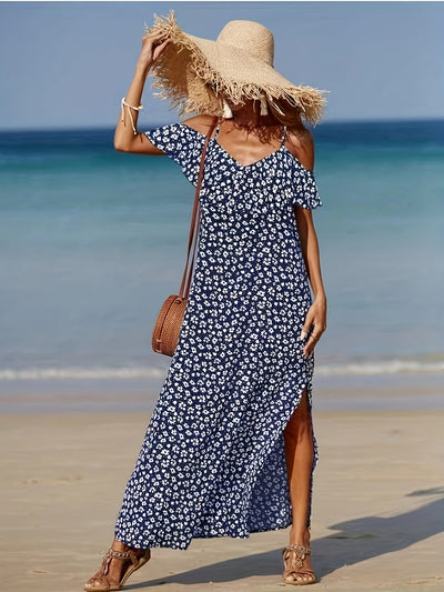 Consuelo - Schulterfrei Kleid Mit Blumenprint