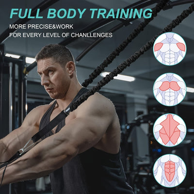 Satz Widerstandsbänder mit faltbaren tragbaren Push-Up-Bars