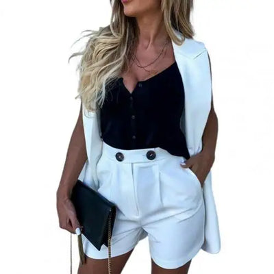Heidi-Mode | Elegantes Streetwear-Set - Blazer+Shorts