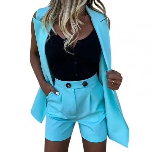 Heidi-Mode | Elegantes Streetwear-Set - Blazer+Shorts