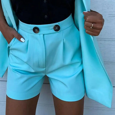 Heidi-Mode | Elegantes Streetwear-Set - Blazer+Shorts