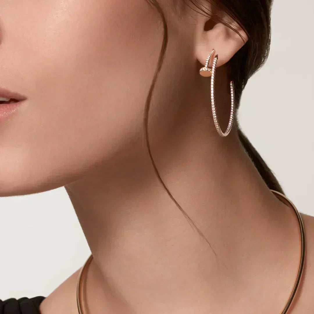 NAIL OHRRINGE DIAMANT | SILBER