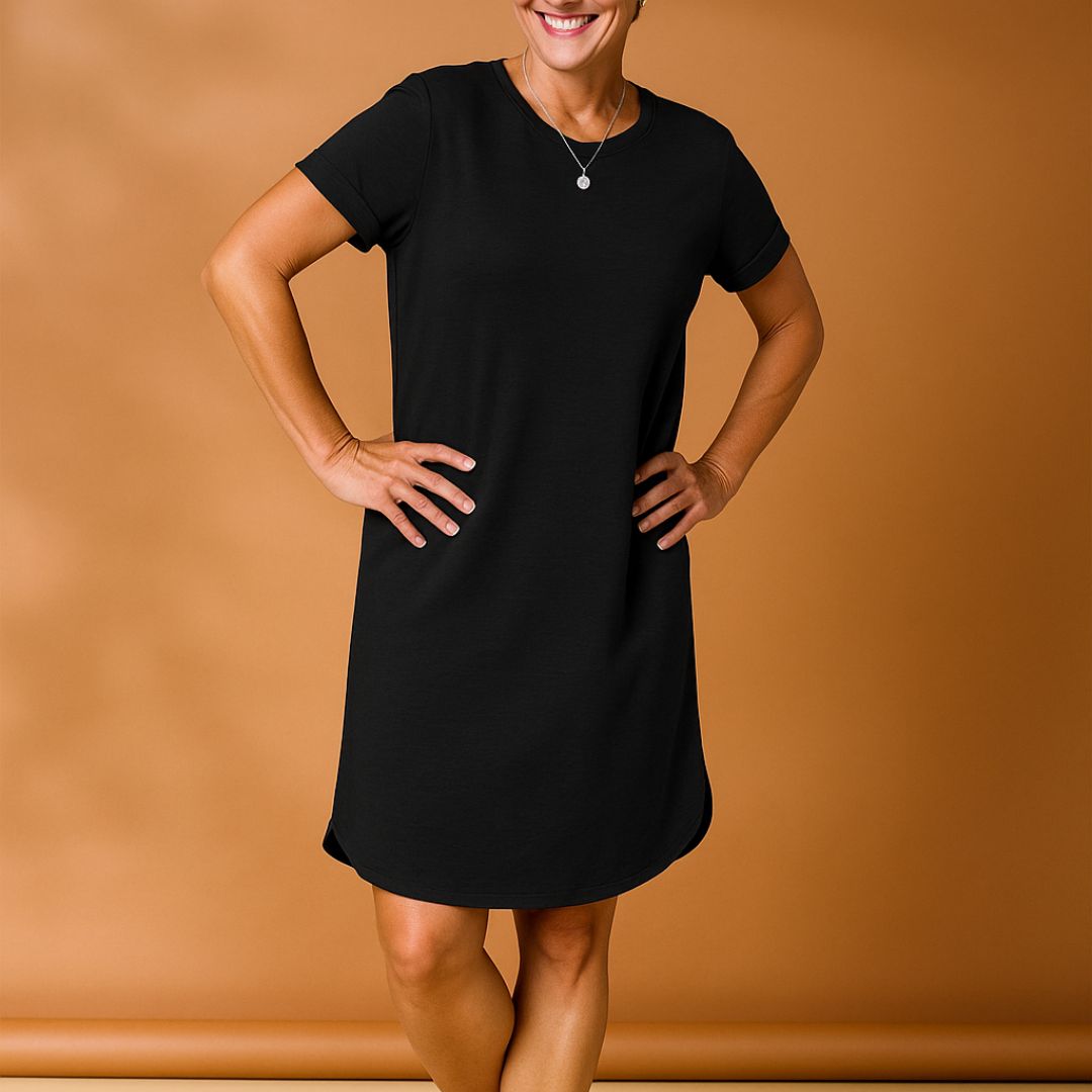 Olivia Sommerkleid | T-Shirt-Kleid aus Baumwolle mit Taschen