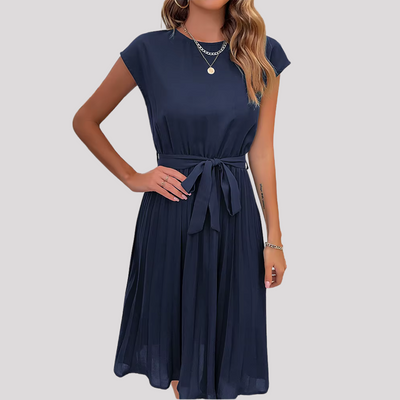 Gabriella - Damen Plisseekleid mit Gürtel