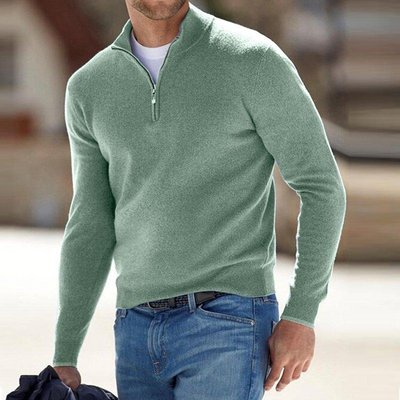 Samuel – Herrenpullover mit Reißverschluss | Moderner Casual-Look für Herbst & Frühling