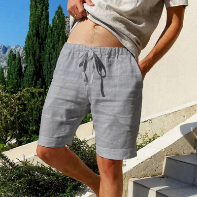 Casimir - Herren Leinen-Shorts mit Kordelzug