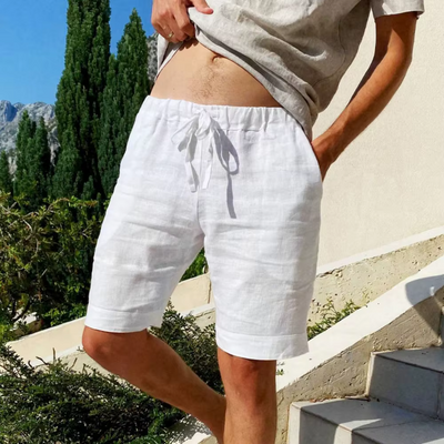Casimir - Herren Leinen-Shorts mit Kordelzug