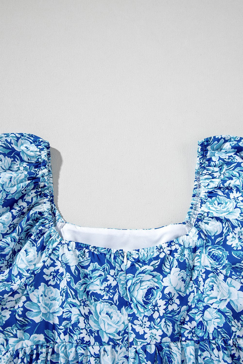 Floral Puff Sleeve Babydoll Mini Dress