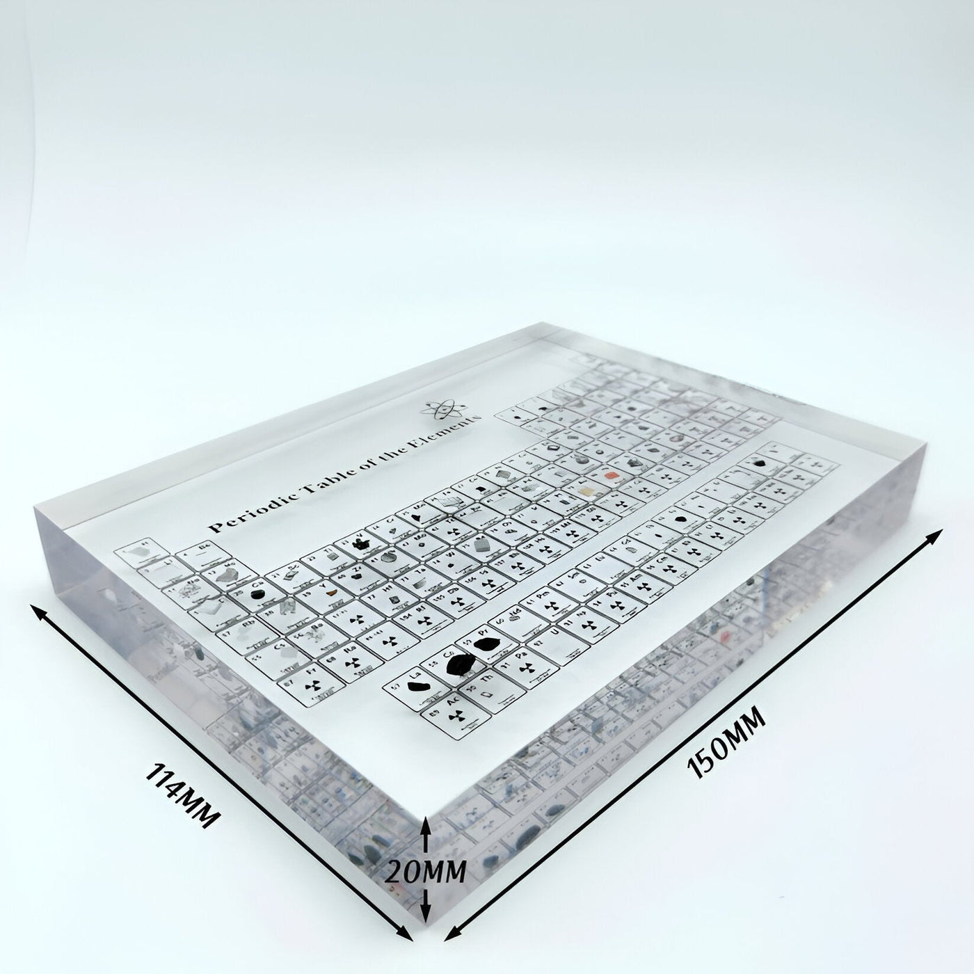 Periodensystem mit echten Elementen – Dekoratives Acryl-Display