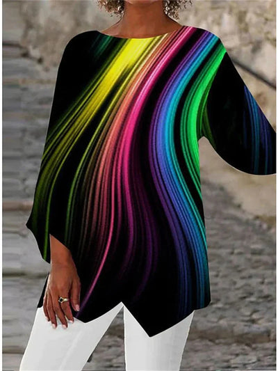 Langarmshirt mit Rundhals für Damen