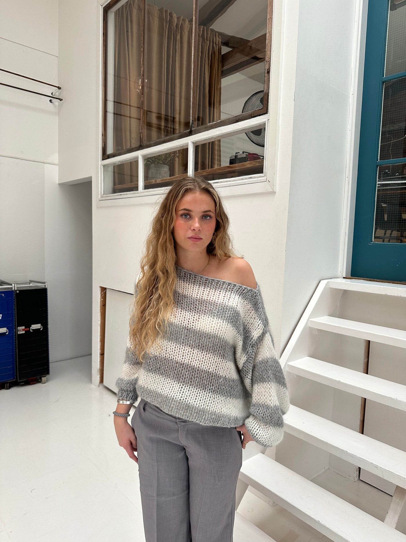 Heidi-Mode | Gestreifte Strick Winterpullover