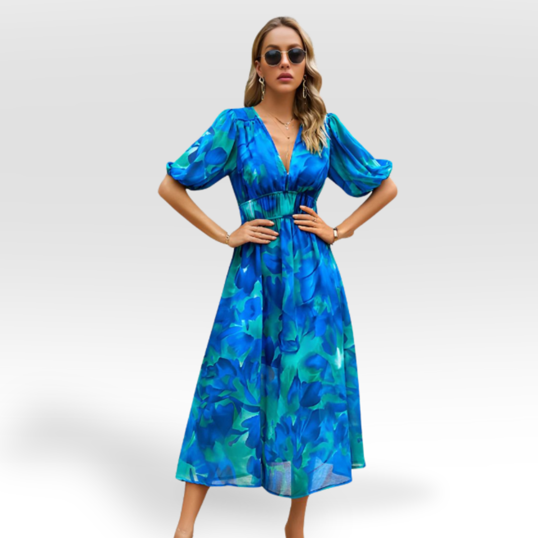 CHANTAL - CHARMES KLEID MIT V-AUSSCHNITT