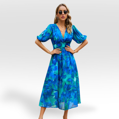 CHANTAL - CHARMES KLEID MIT V-AUSSCHNITT