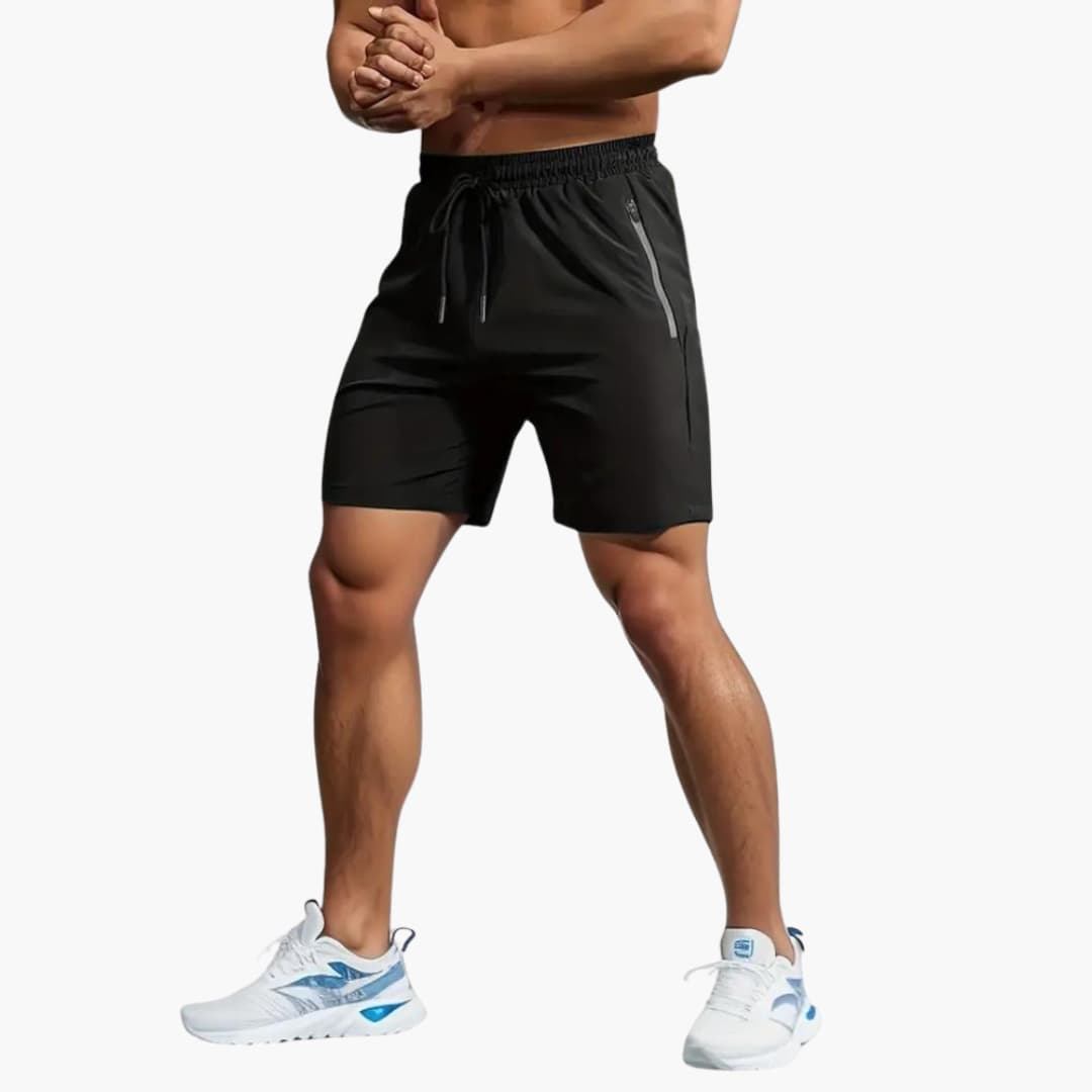 Herren Shorts aus Nylon mit Reißverschlusstaschen für den Sommer