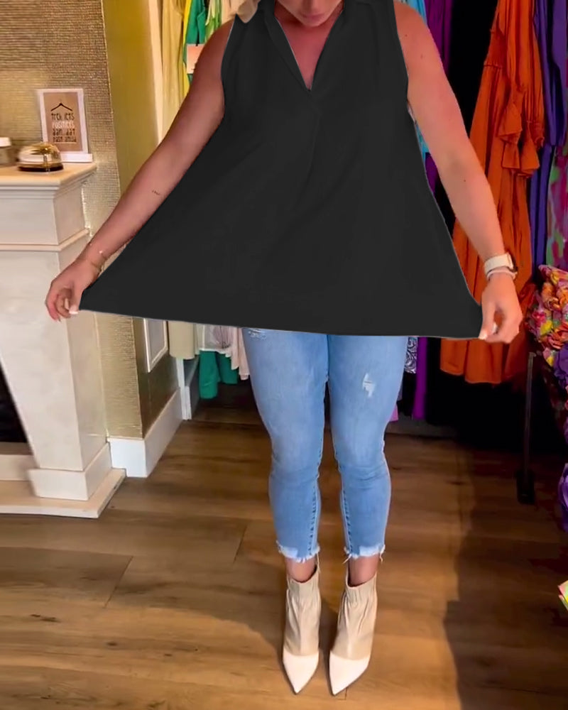 Rowland - Ärmelloses Oberteil Mit Rüschen