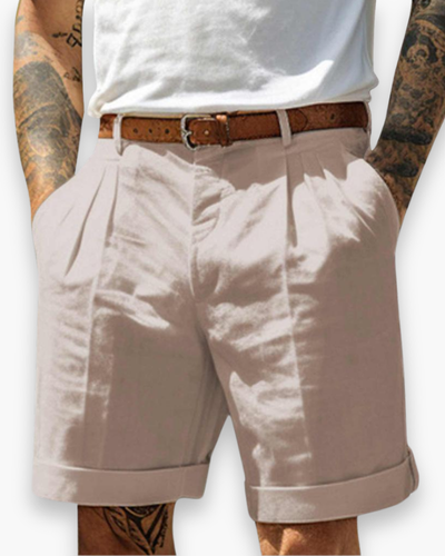 Herren Klassisch Gefaltete Shorts | Komfortabel