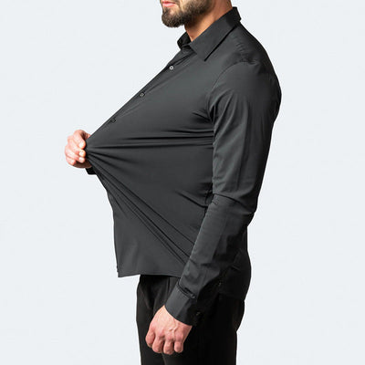 FlexiStyle Hemd | Knitterfreies, Dehnbares Shirt für den modernen Mann