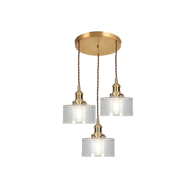 CrystalWave Light – Retro Kurze Zylinder LED Pendelleuchte