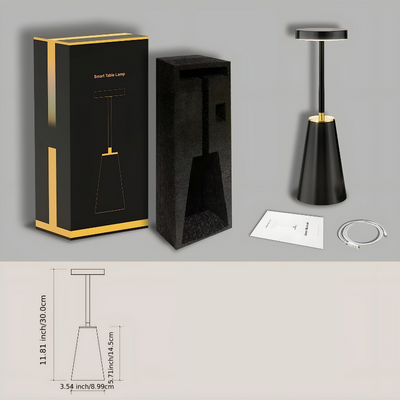 LumaTouch Lampe – Wiederaufladbare Kabellose Tischlampe