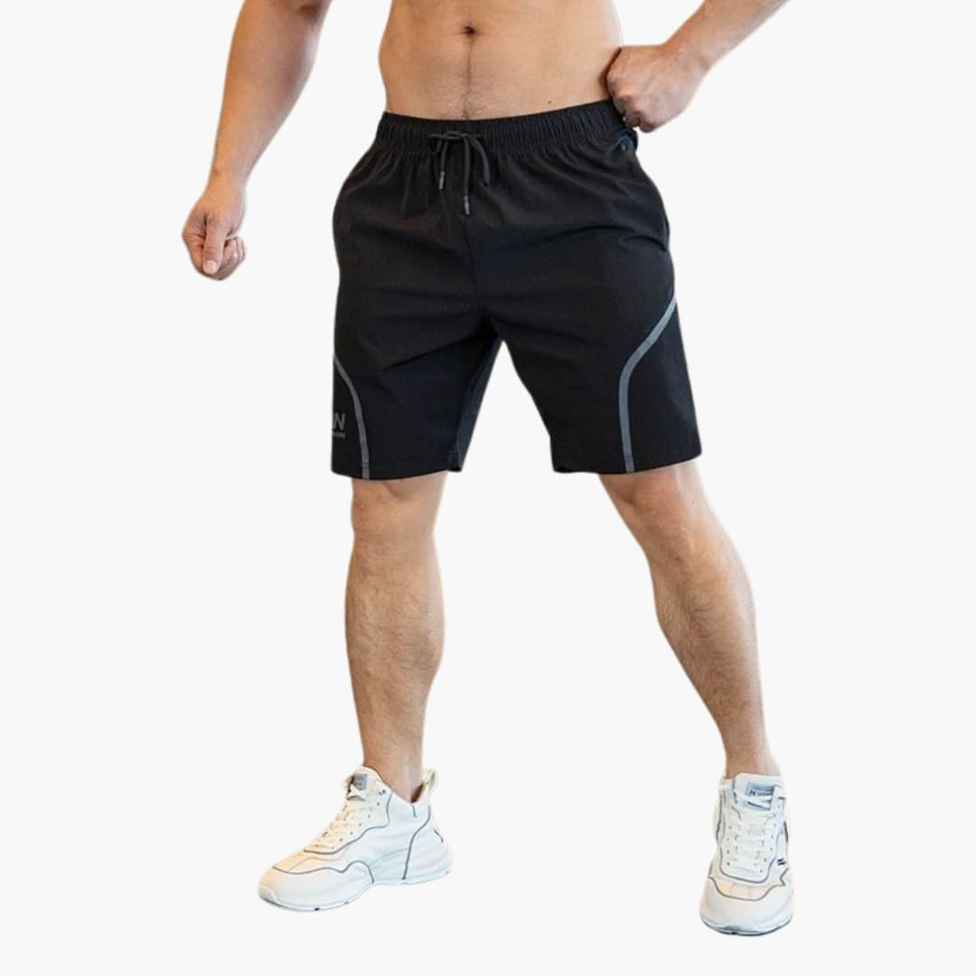 Herren-Shorts für Sport mit Kordelzug und Feuchtigkeitstransport