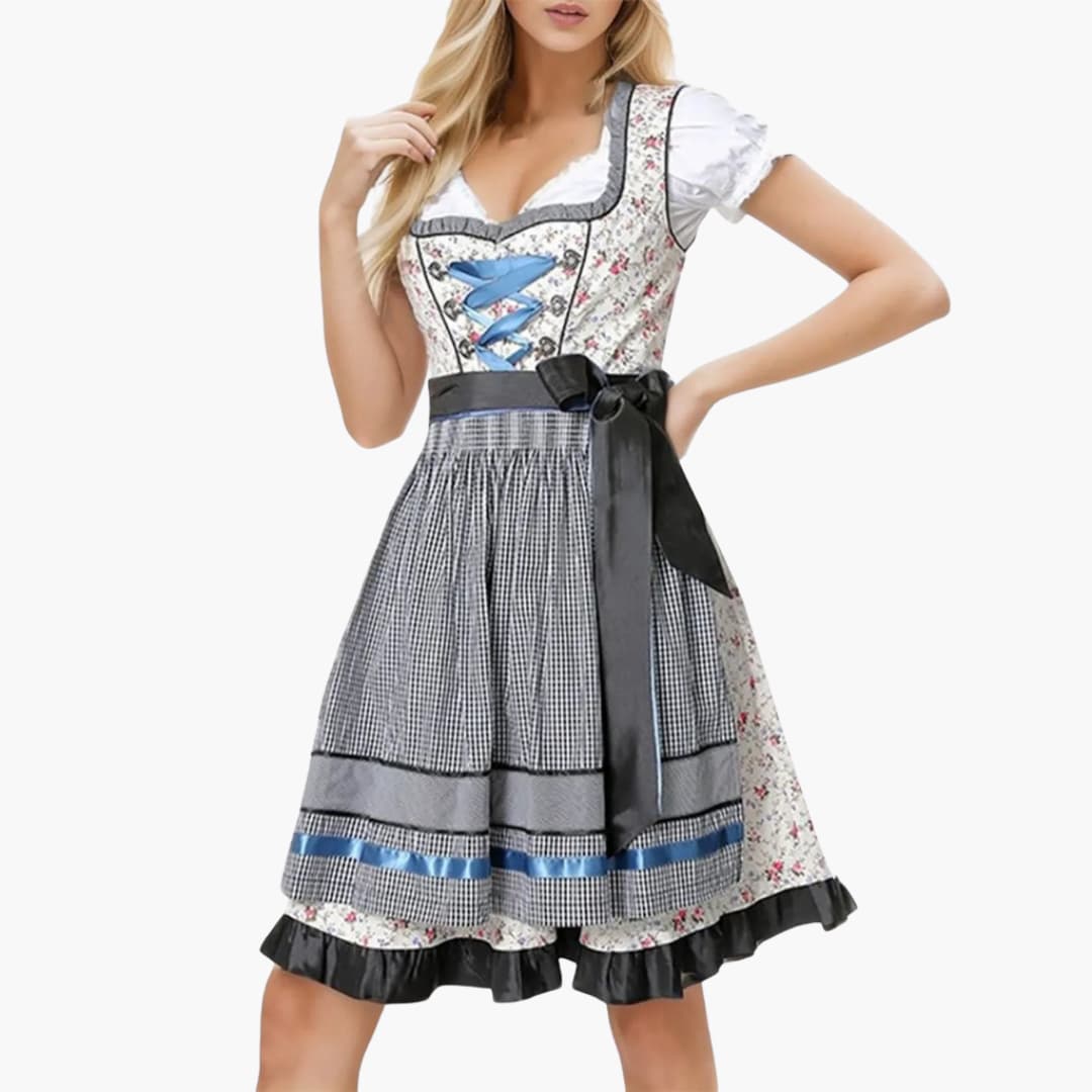 Klassisches Dirndl kleid für Damen - Oktoberfest 2025