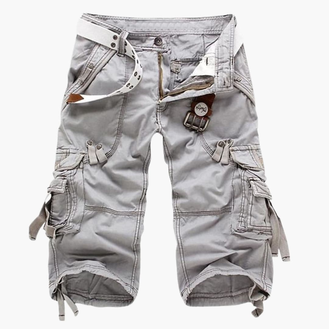 Herren Cargoshorts mit Taschen und verstellbarem Bund für Sommer