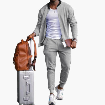 Herren Freizeitanzug mit Reißverschlussjacke und Jogginghose