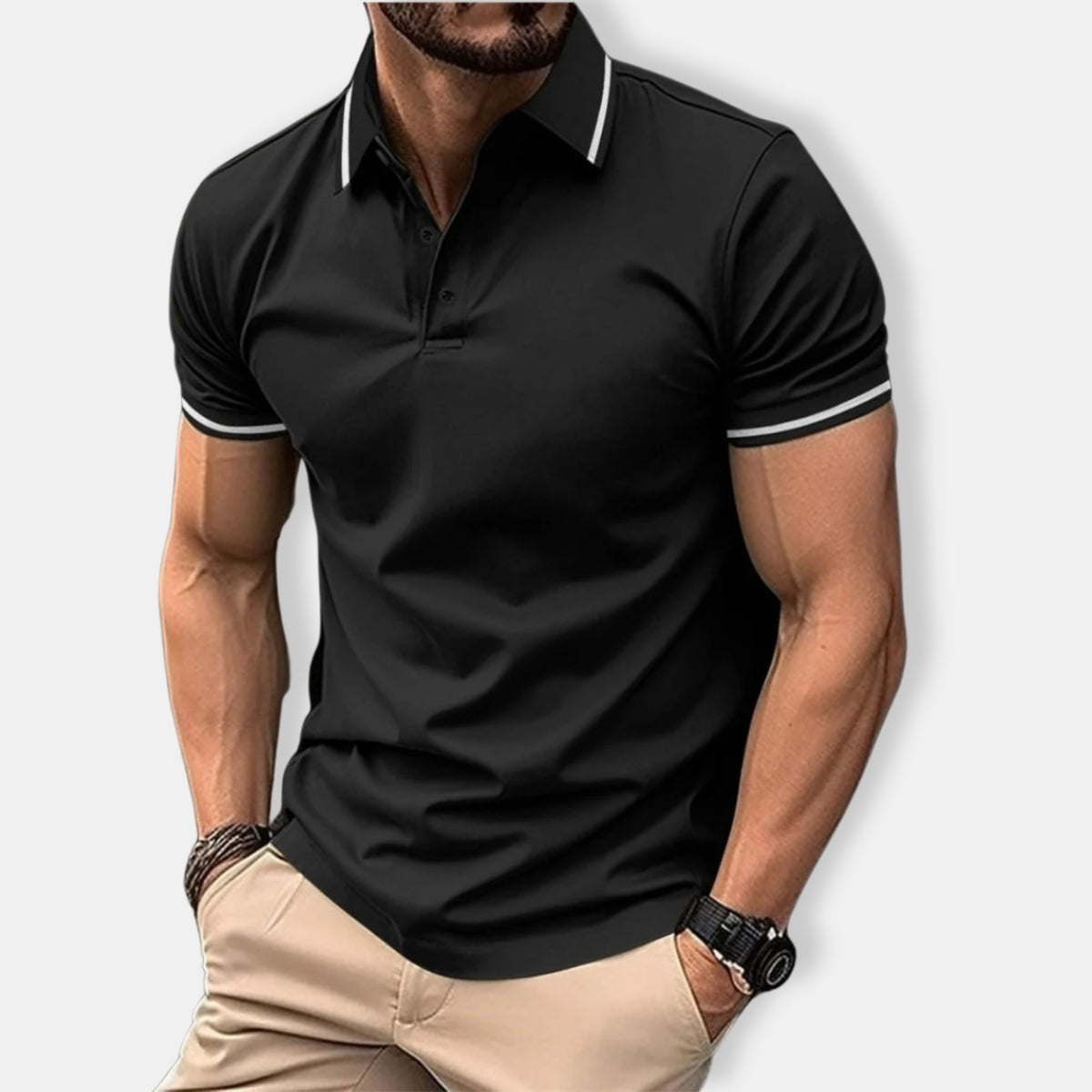 Herren Passform Polo Hemd | Kurzarm