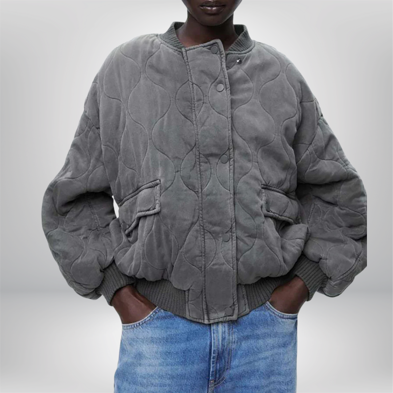 Damen Bomberjacke Gesteppt | Leichte Übergangsjacke