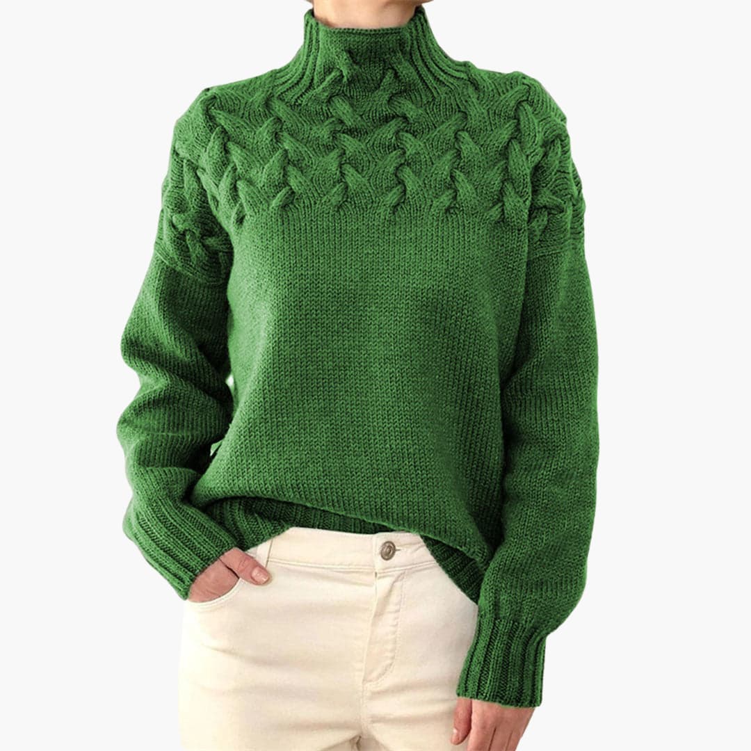 Rollkragen Strickpullover für Damen