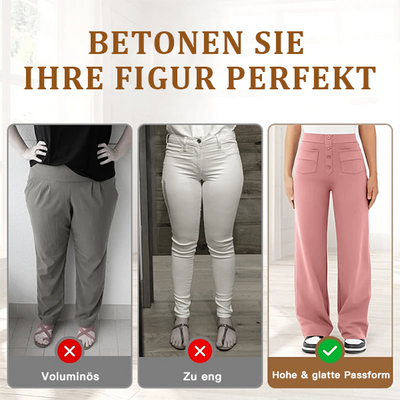 Nina Hohe Taille Stretchhosen