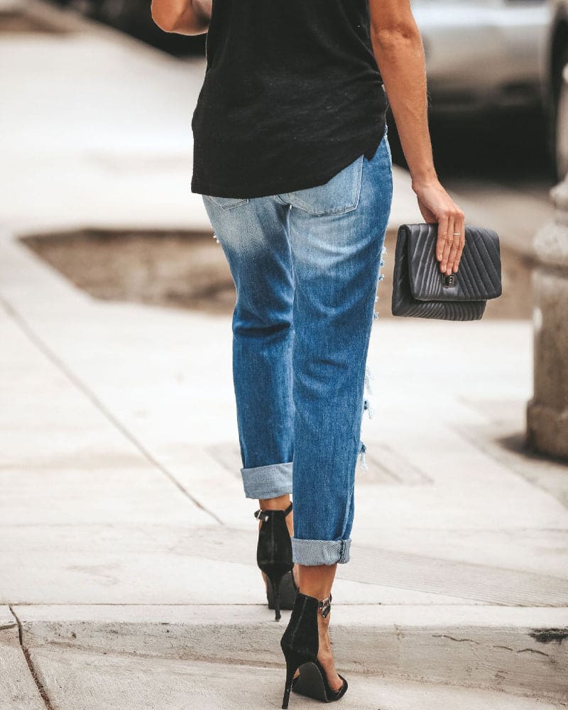 Heidi-Mode | Lässige Denim Ripped Jeans