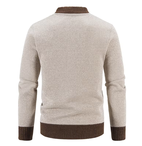 Drio | Stilvolle Herrenstrickjacke mit Reißverschluss und Strickdesign