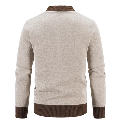 Drio | Stilvolle Herrenstrickjacke mit Reißverschluss und Strickdesign