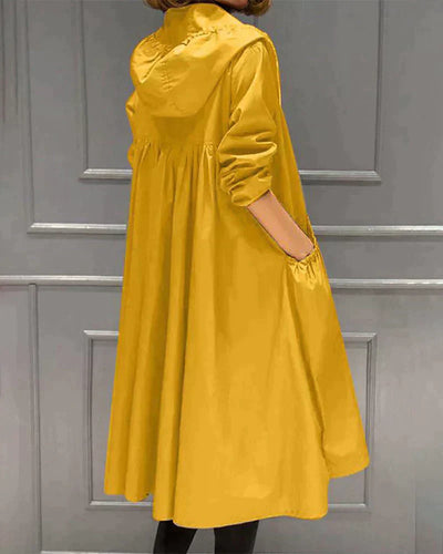 Regenjacke mit Kapuze für Damen | Reißverschluss