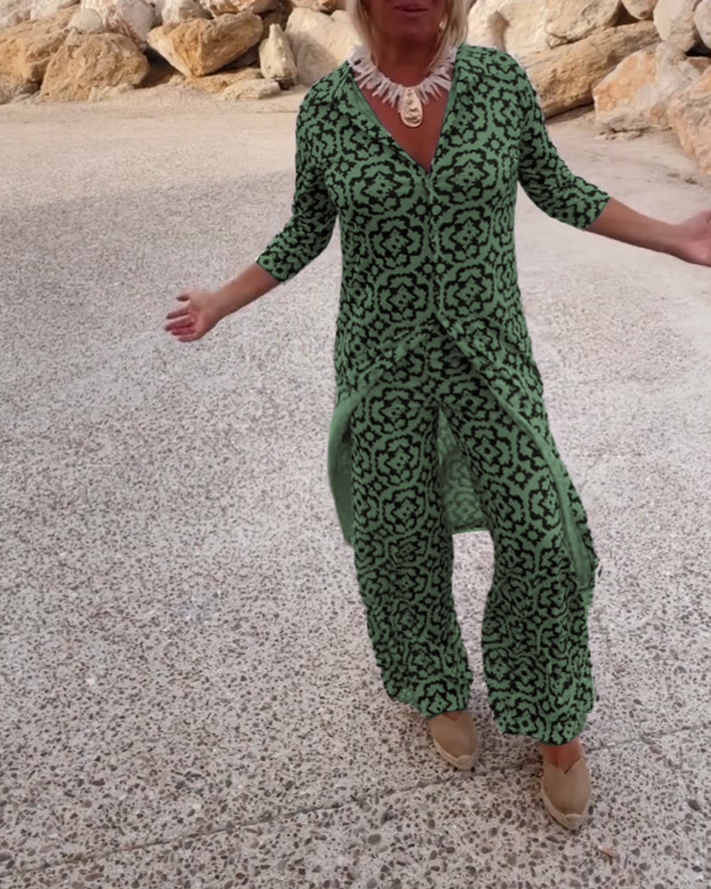 MARA ZWEITEILIGES SET MIT VINTAGE PRINT