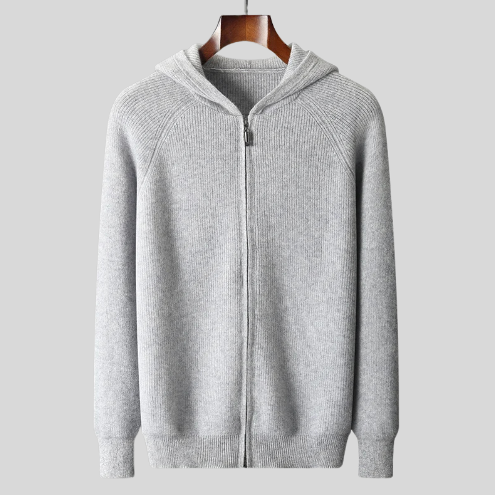 ROYAL CASHMERE MERINO WOOL ZIP UP