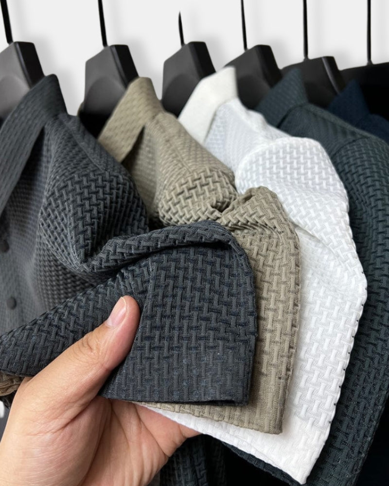 Herren Atmungsaktives Texturiertes Polo Hemd | Kurzarm