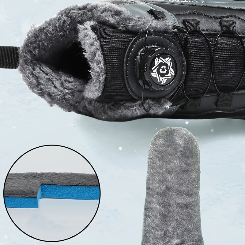 Kurze Trendige Klassische Outdoor Schneestiefel mit Schnallen