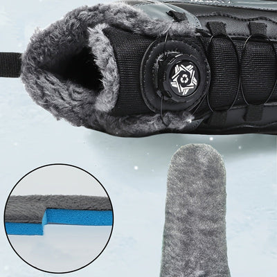 Kurze Trendige Klassische Outdoor Schneestiefel mit Schnallen