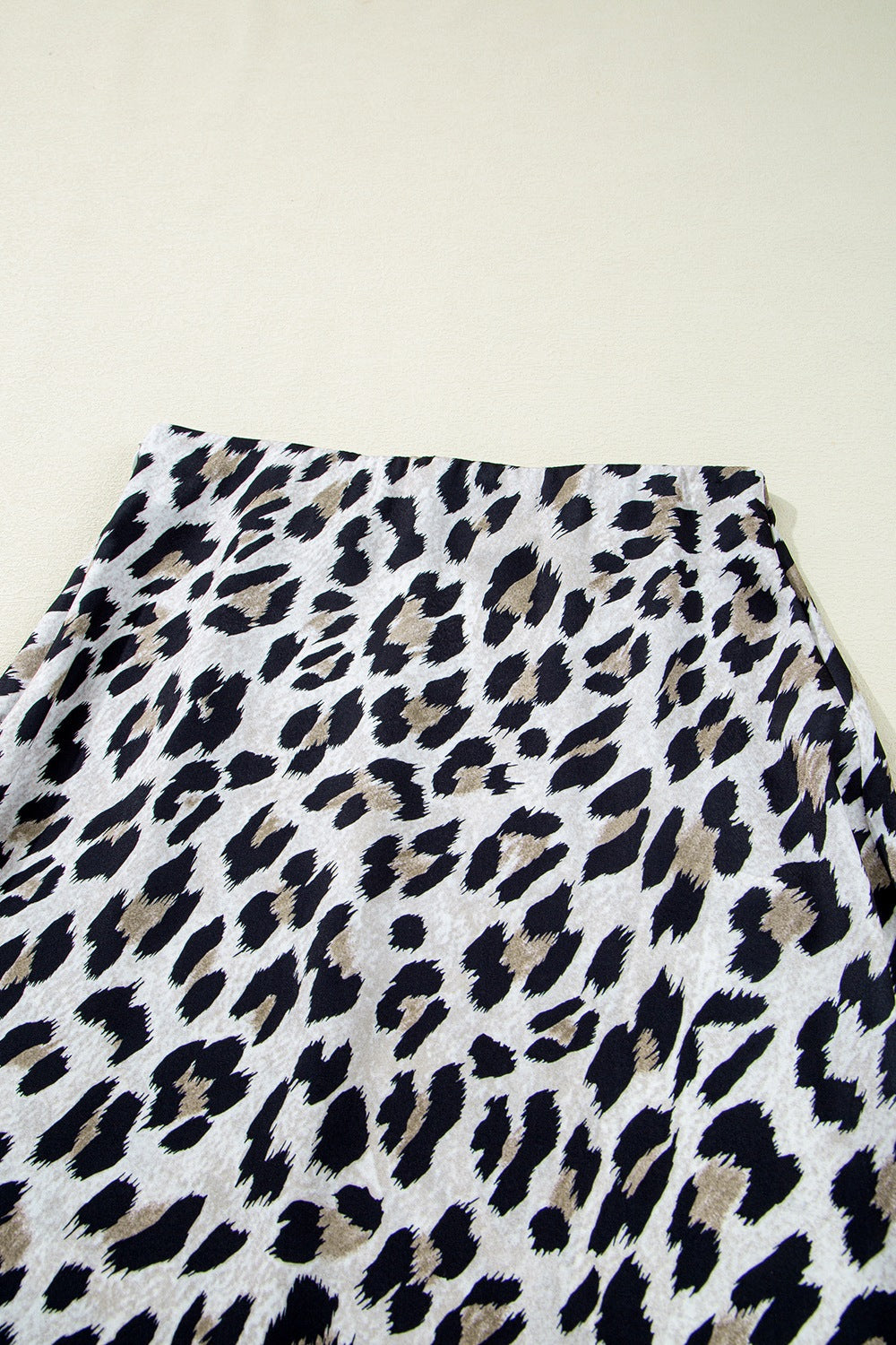 Leopard High Waist Midi Skirt