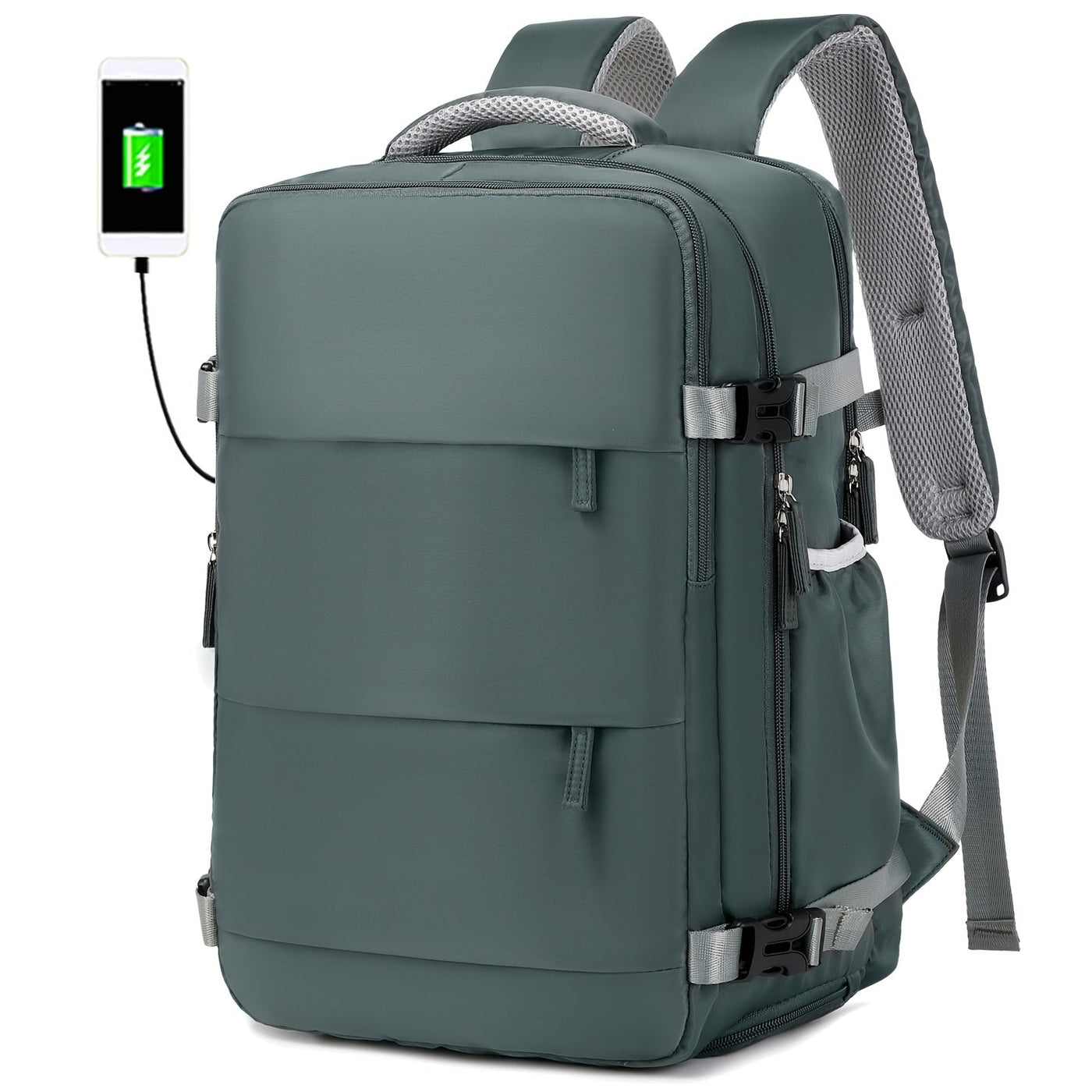 Reiserucksack mit Schuhfach und Laptopfach und verstellbaren Trägern